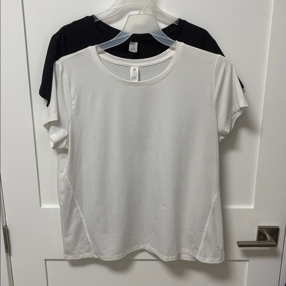 Xersion Women's Short Sleeve Performance Tee - white XL